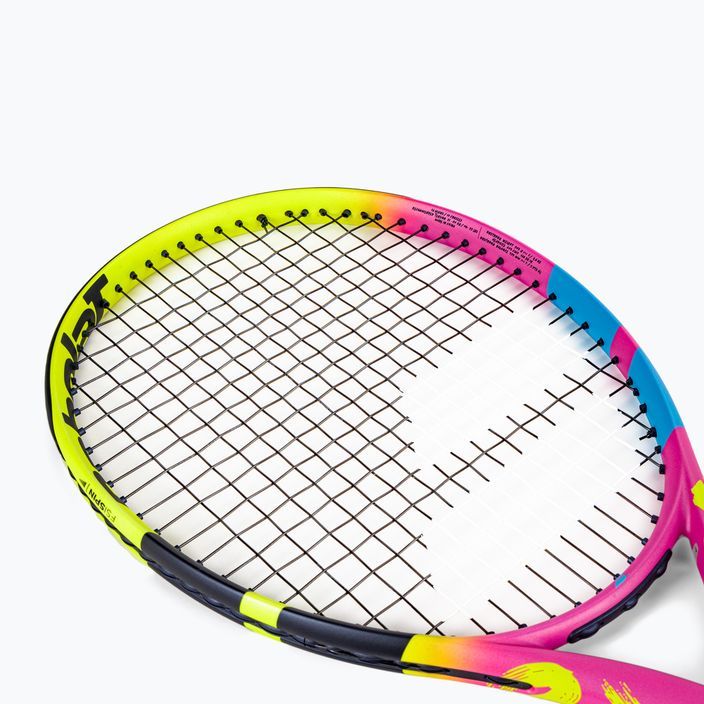 Racchetta da tennis Babolat Pure Aero Rafa Jr 26 2gen giallo/rosa/blu per bambini 5
