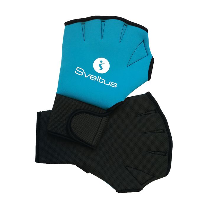 Guanti Sveltus aquafitness 1840 aqua nero/blu 2