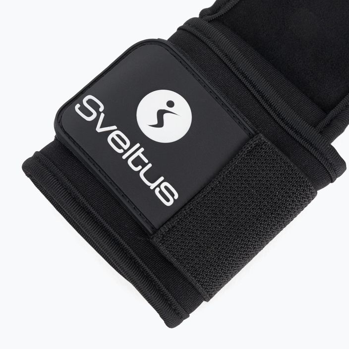 Sveltus Premium Hole Hand Grip pelli da ginnastica per allenamento di forza e crossfit nero 5656 4