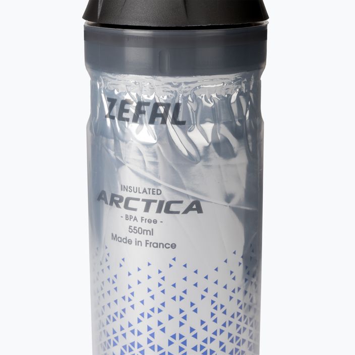 Zefal Arctica 550 ml argento/blu bottiglia termica per ciclismo 4