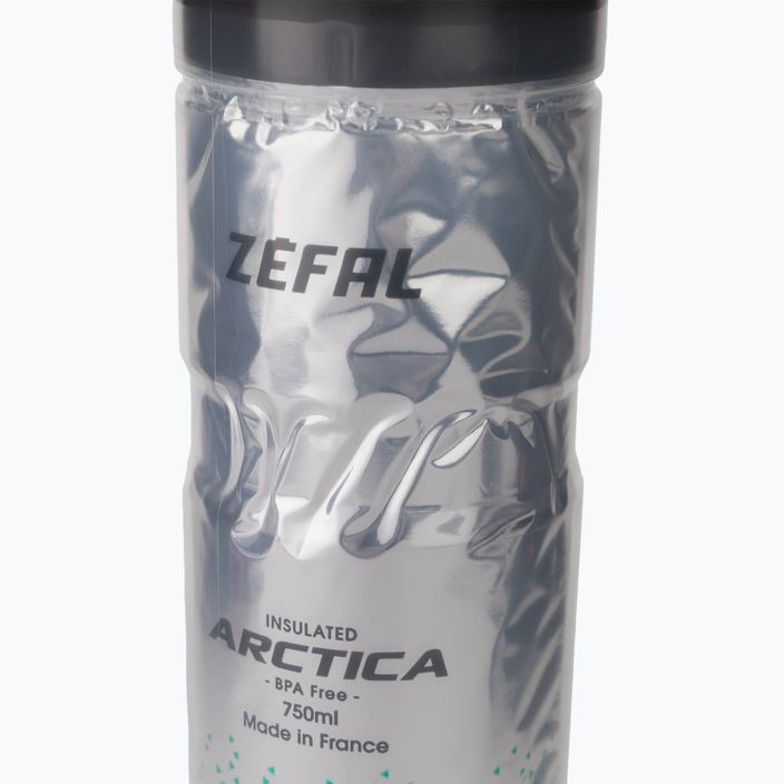 Zefal Arctica 750 ml argento/caraibi bottiglia termica per bicicletta 4