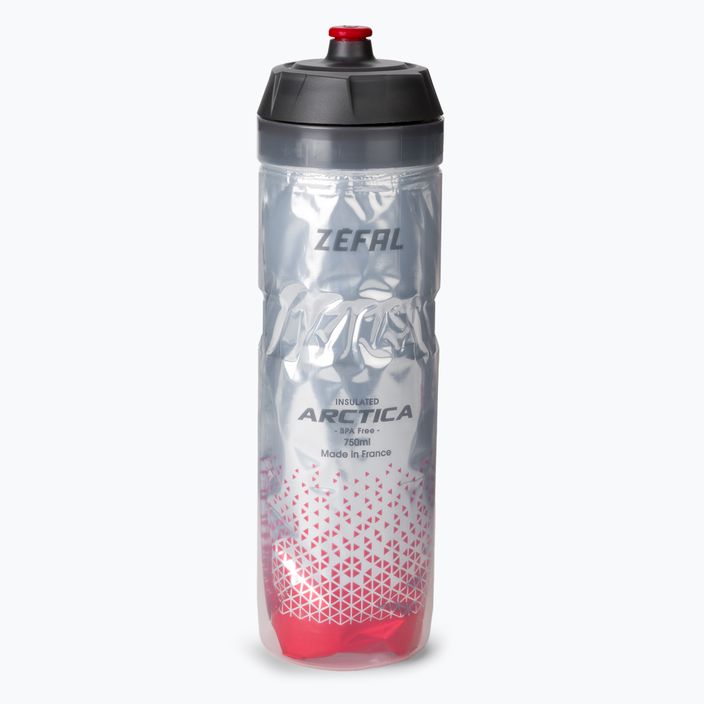 Zefal Arctica 750 ml argento/rosso bottiglia termica per ciclismo 2