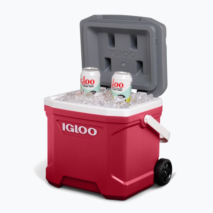 Igloo Latitude 16 Qt Roller 15 l industrial rosso/ meteorite frigorifero itinerante 14