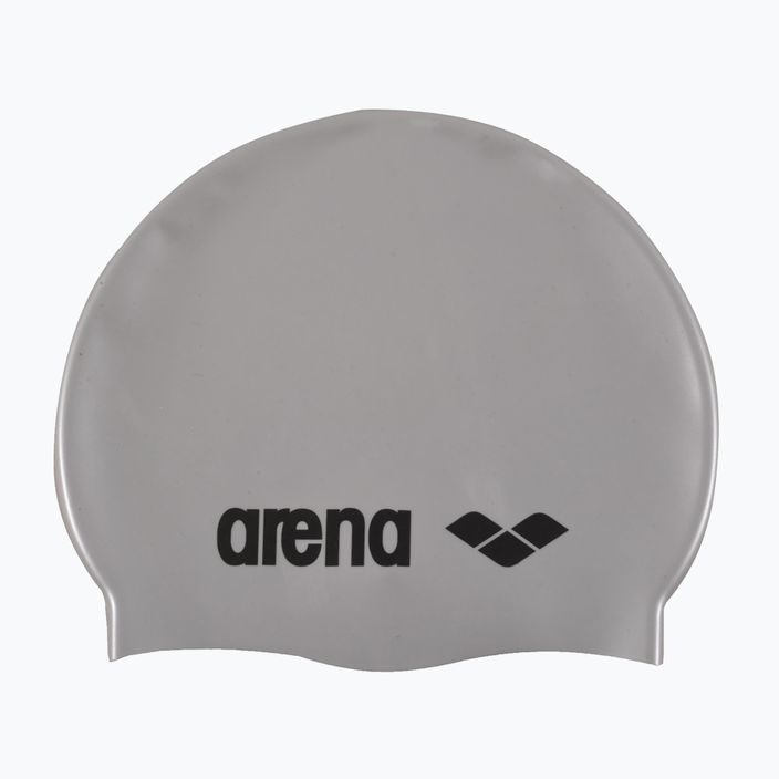 Cuffia Arena Classic Silicone argento/nero 2
