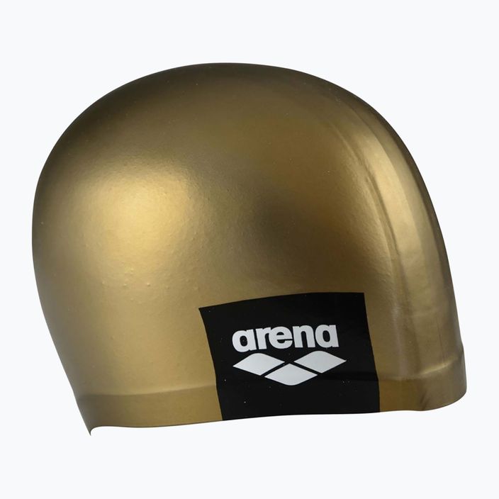 Arena Logo Cuffia da nuoto dorata stampata 2