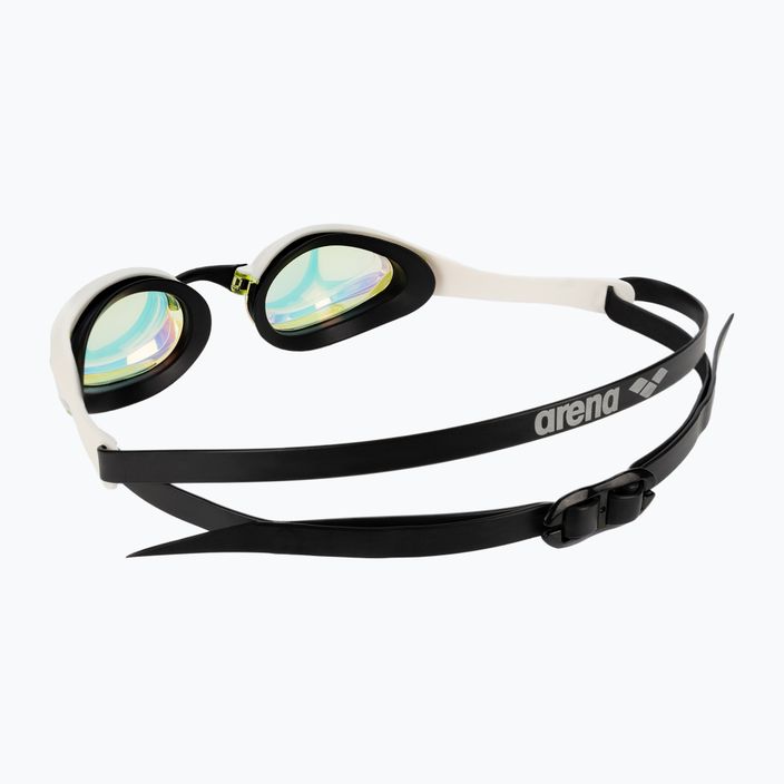 Occhiali da nuoto Arena Cobra Ultra Swipe Mirror giallo rame/bianco 4