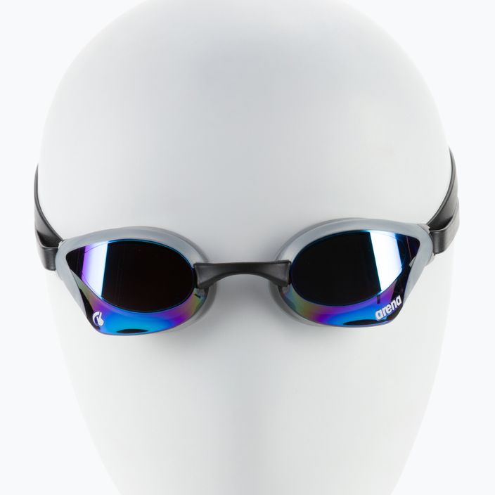 Occhiali da nuoto Arena Cobra Core Swipe Mirror blu/argento