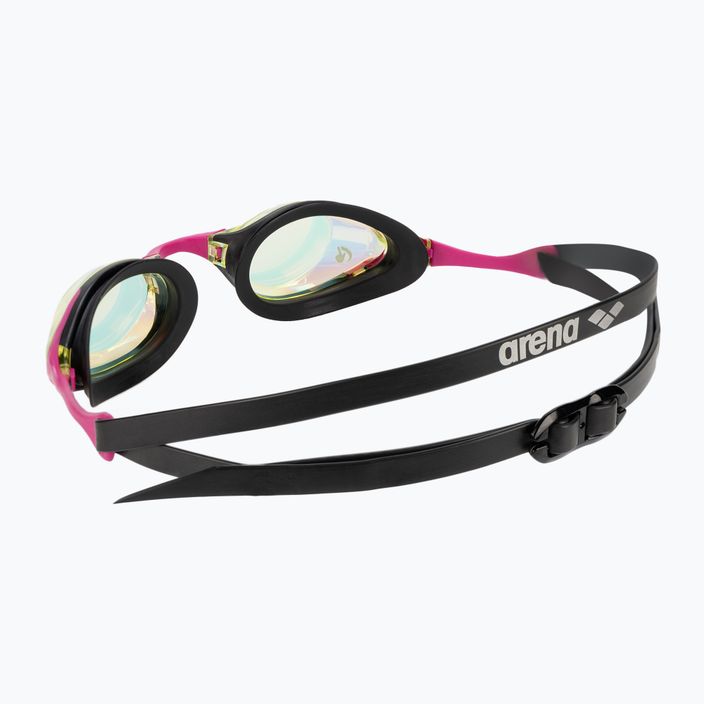 Occhiali da nuoto Arena Cobra Swipe Mirror giallo rame/rosa 4