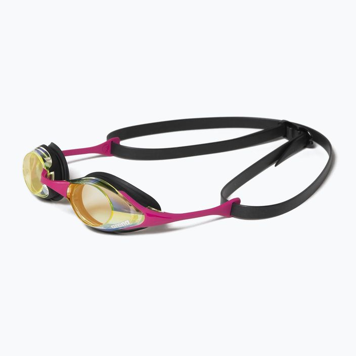 Occhiali da nuoto Arena Cobra Swipe Mirror giallo rame/rosa 6