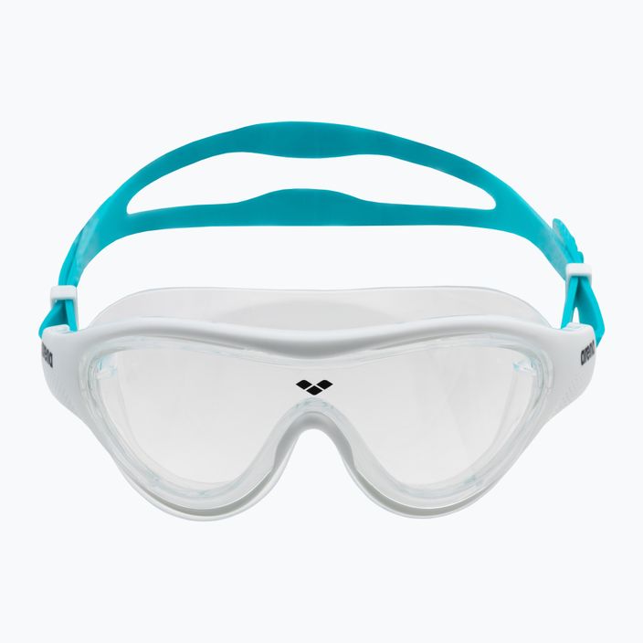 Maschera da nuoto per bambini arena The One Mask chiaro/bianco/azzurro 2