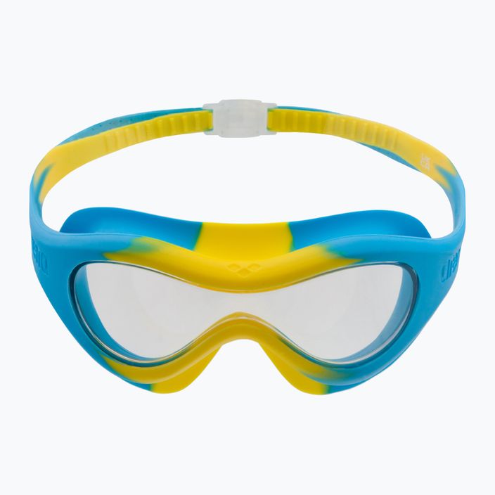 Maschera da nuoto Arena per bambini Spider Mask trasparente/giallo/azzurro 2