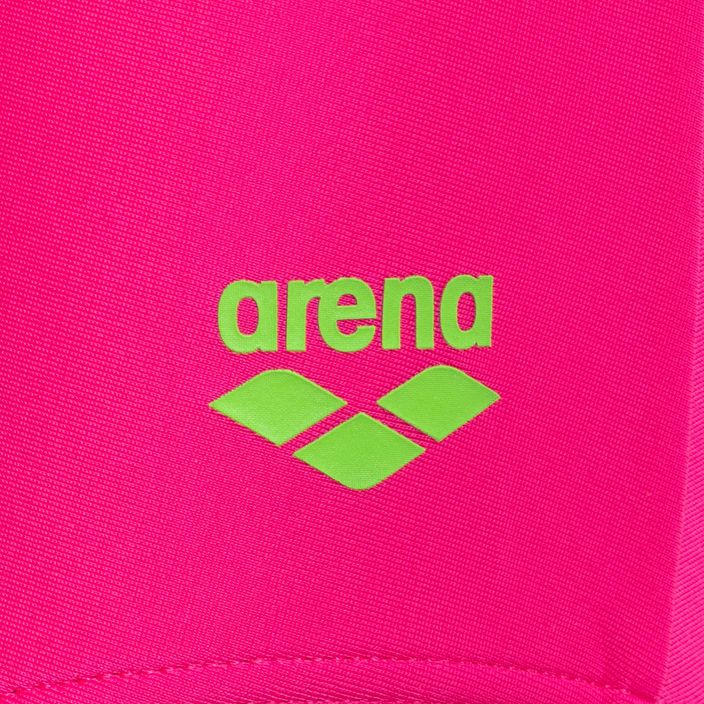 Costume intero da bambino arena Swim Pro Back Logo freak rosa/verde tenue 3