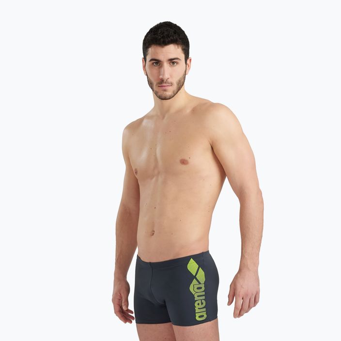Boxer nuoto uomo arena Optimal Short asfalto/morbido verde 7