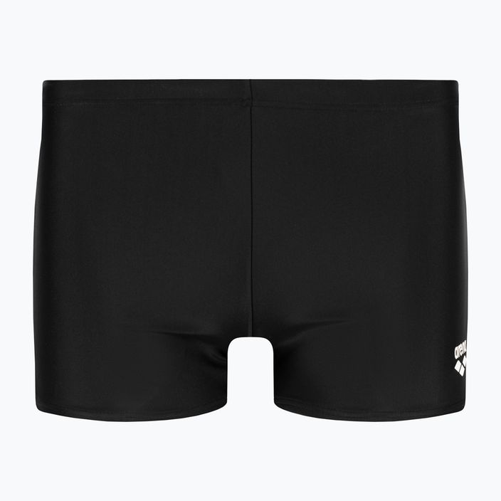 Arena Icons Swim Short Solid nero/bianco boxer da bagno