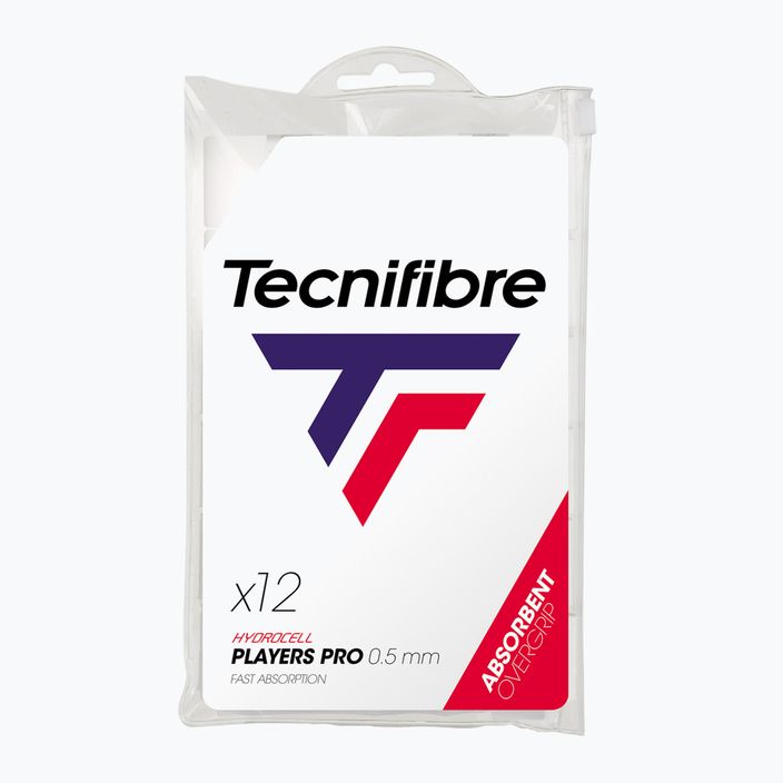 Tecnifibre Pro Players tennis grip 12 pz. bianco. 2