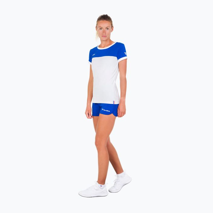 Maglietta da tennis donna Tecnifibre 22LAF1 F1 Stretch bianca/royal 3