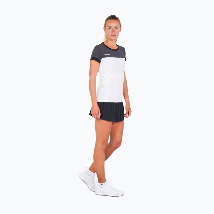Maglietta da tennis donna Tecnifibre 22LAF1 F1 Stretch bianco/nero 3