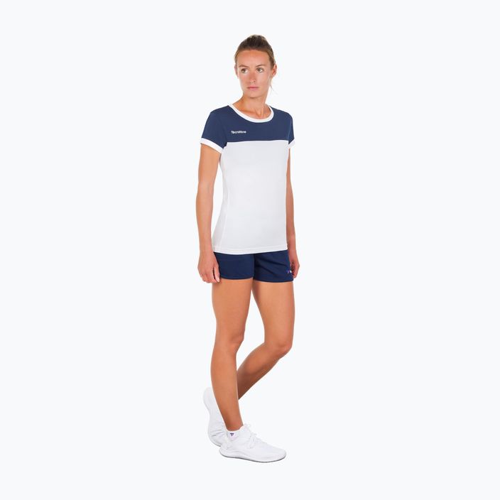 Maglietta da tennis donna Tecnifibre 22LAF1 F1 Stretch bianco/marino 3