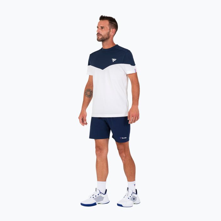 Camicia da tennis da uomo Tecnifibre 22PERFTEE Perf bianco/marino 3