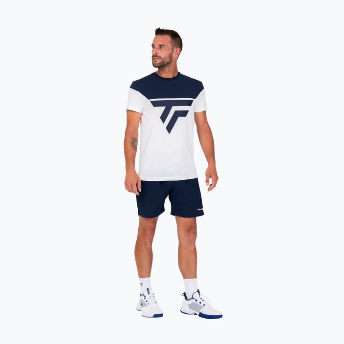 Camicia da tennis da uomo Tecnifibre 22TRAITEE Training bianco/marino 3