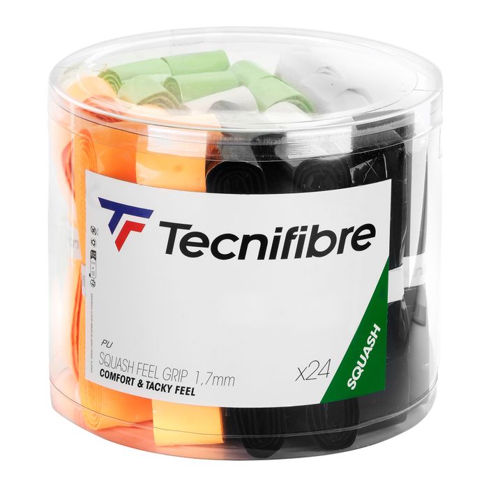 Grip per racchette da squash Tecnifibre Squash Feel Grip Box 24 pezzi multicolore 2