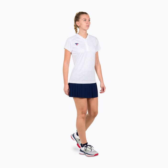 Maglietta da tennis donna Tecnifibre Team Mesh bianco 2