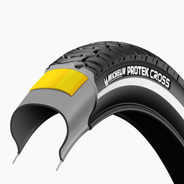 Pneumatico per bicicletta Michelin Protek Cross Br Wire Access Line 700 x 35C nero 4
