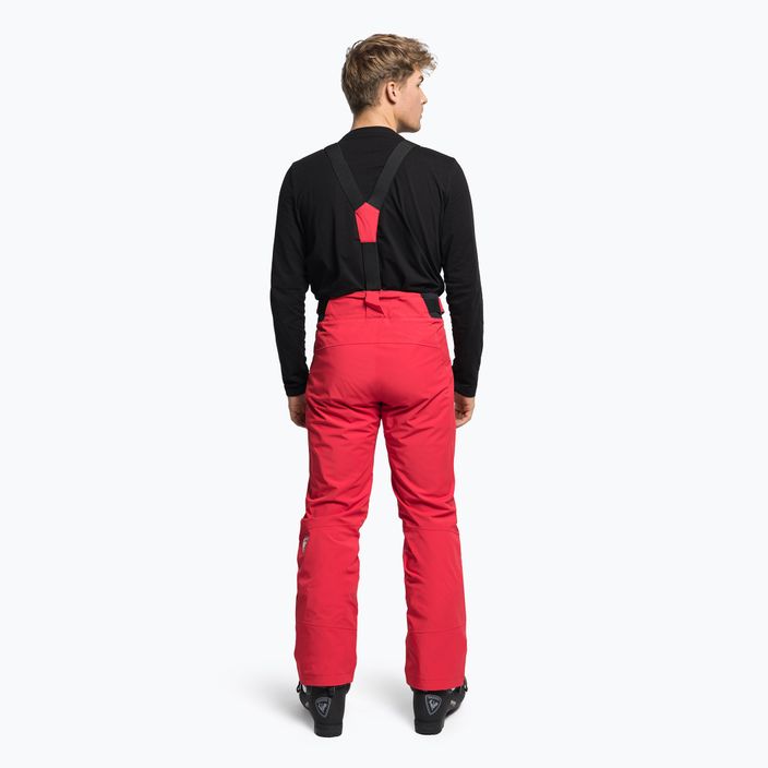 Pantaloni da sci Rossignol Course da uomo, rosso 4