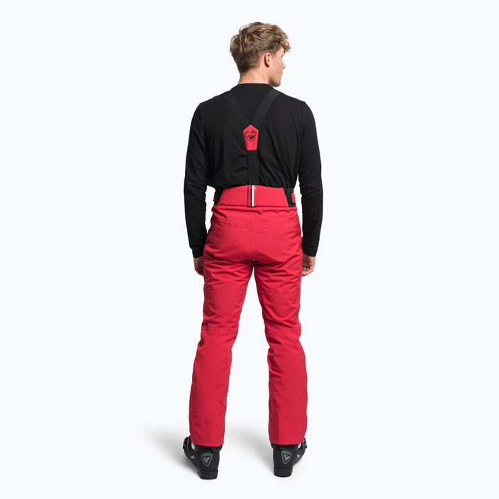 Pantaloni da sci Rossignol Classique da uomo, rosso 3