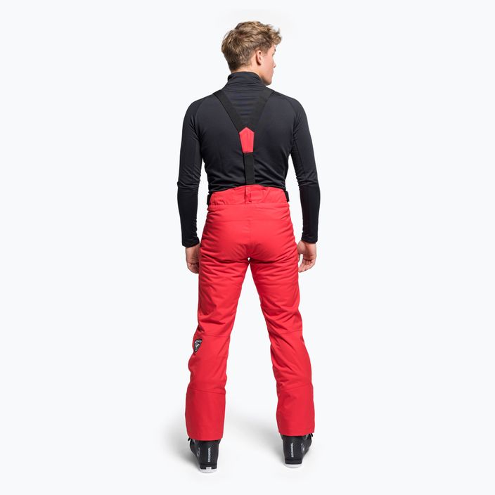 Rossignol pantaloni da sci da uomo Sci rosso 4