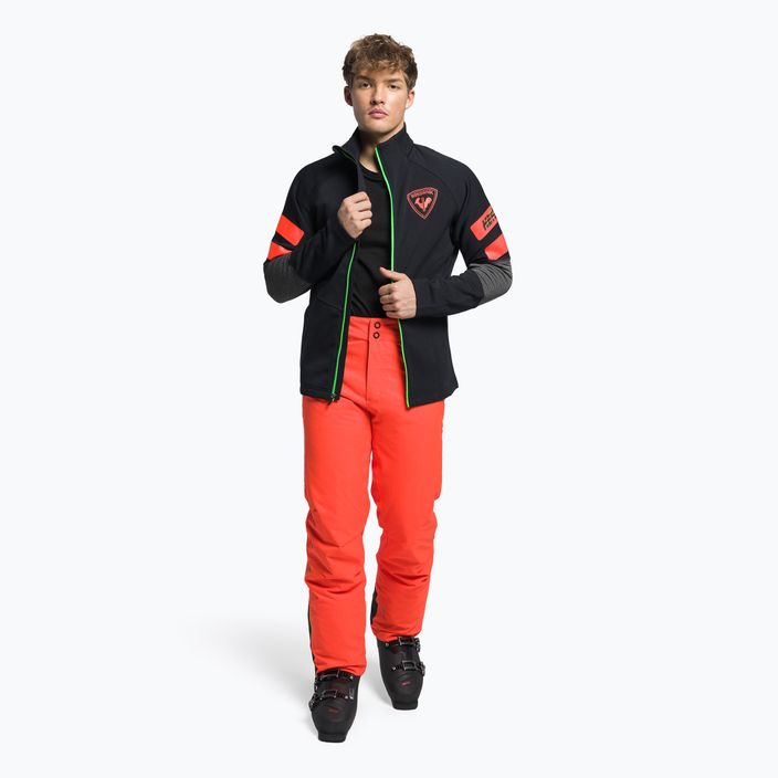 Pantaloni da sci Rossignol Hero da uomo rosso neon 2