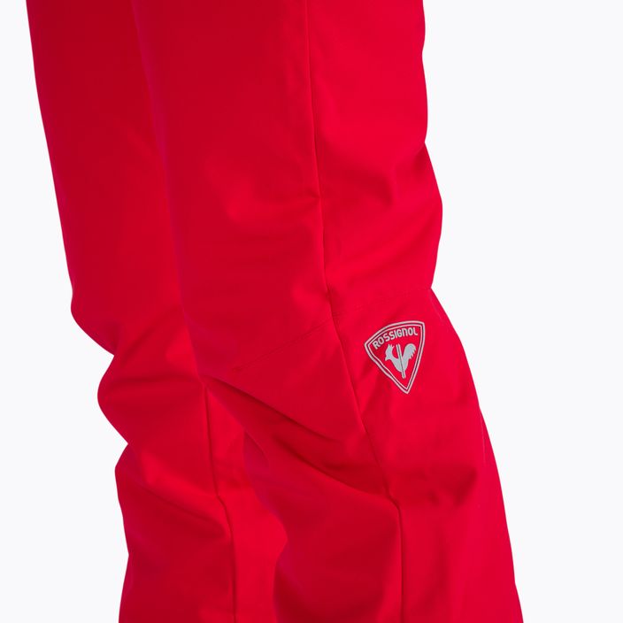 Pantaloni da sci da donna Rossignol Rapide rosso 4