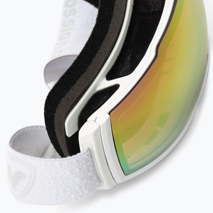 Occhiali da sci Rossignol Magne'lens bianco/rosa specchiato/argento specchiato 6