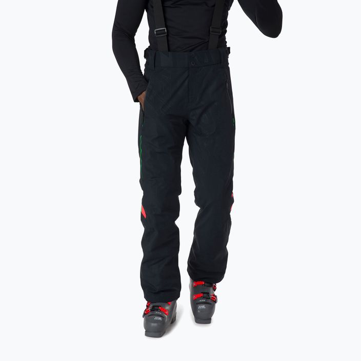 Pantaloni da sci Rossignol Hero Course uomo nero/rosso
