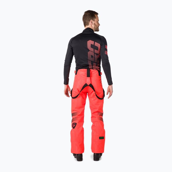 Pantaloni da sci Rossignol Hero Course da uomo, rosso 2