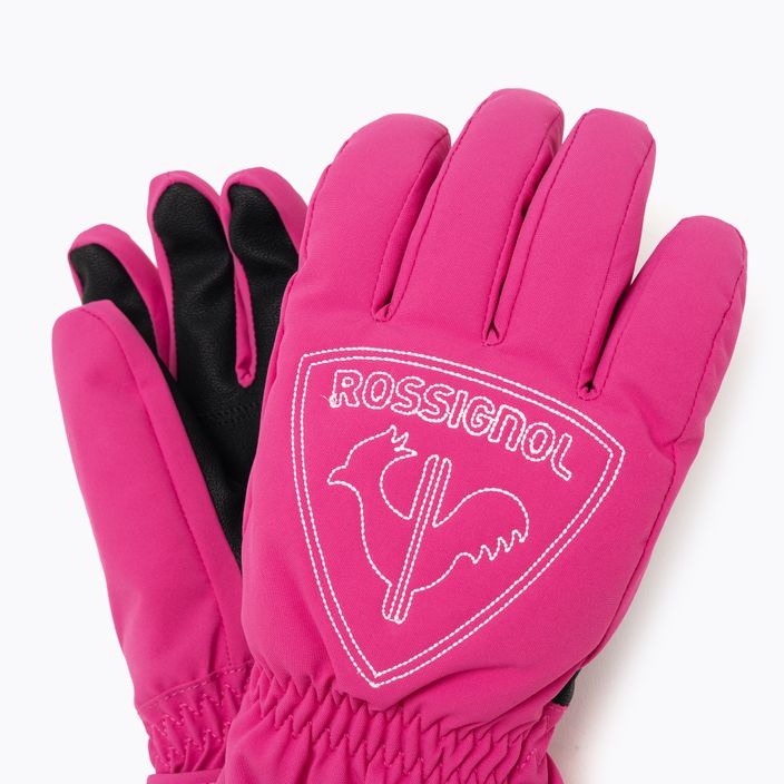 Guanto da sci Rossignol Jr Rooster G rosa orchidea per bambini 4