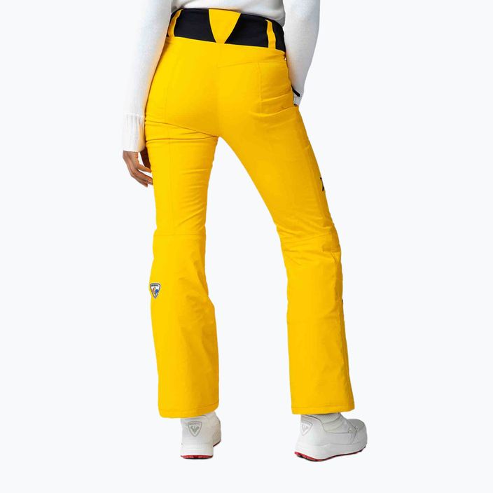 Pantaloni da sci da donna Rossignol Stellar giallo 2