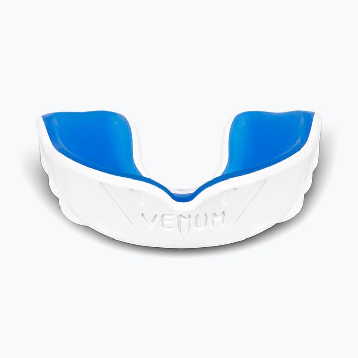 Protezioni Venum Challenger a mascella singola bianche e blu 0617 3