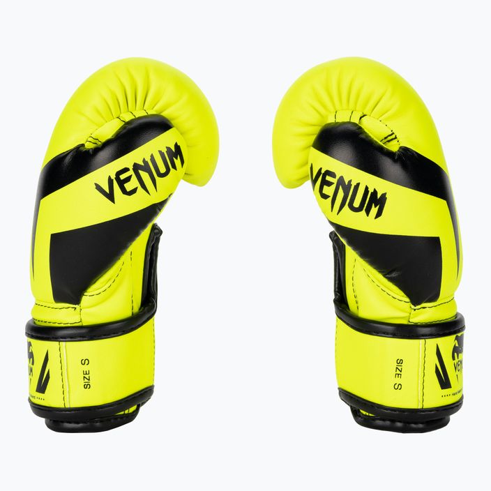 Guanti da boxe per bambini Venum Elite Boxing neo yellow 3