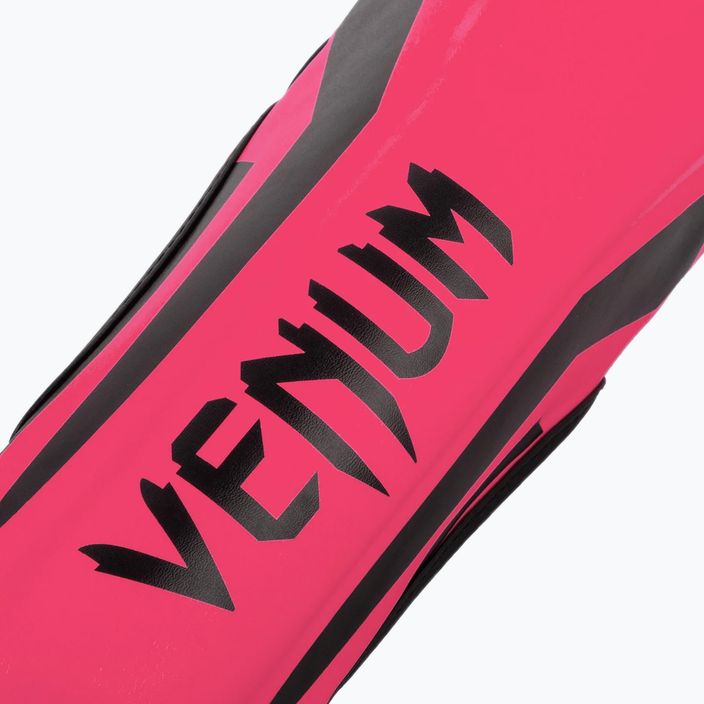 Protezioni per tibia Venum Elite Shin Exclusive per bambini neo rosa 2