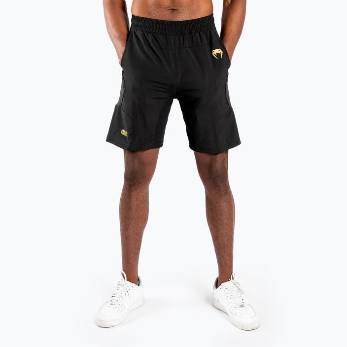 Pantaloncini da allenamento Venum G-Fit da uomo nero/oro