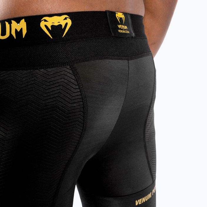 Pantaloncini da allenamento Venum G-Fit Compression da uomo nero/oro 6