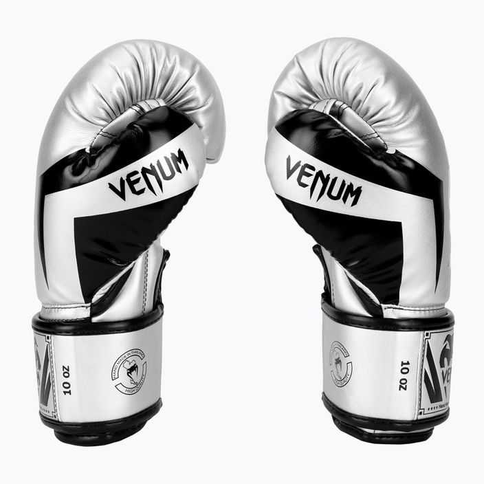 Guantoni da boxe Venum Elite nero/argento 3