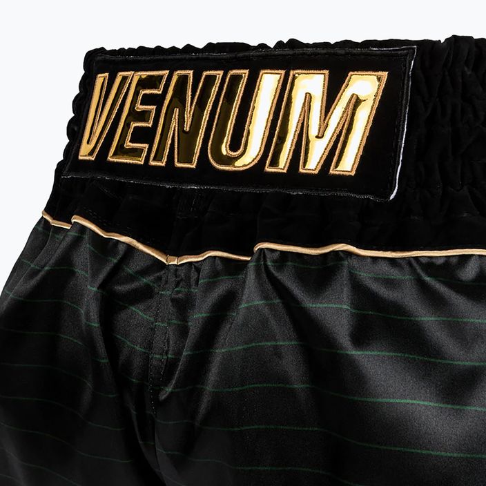 Pantaloncini da allenamento Venum Attack Muay Thai nero/verde 5