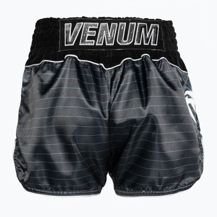 Pantaloncini da allenamento Venum Attack Muay Thai nero/argento 2