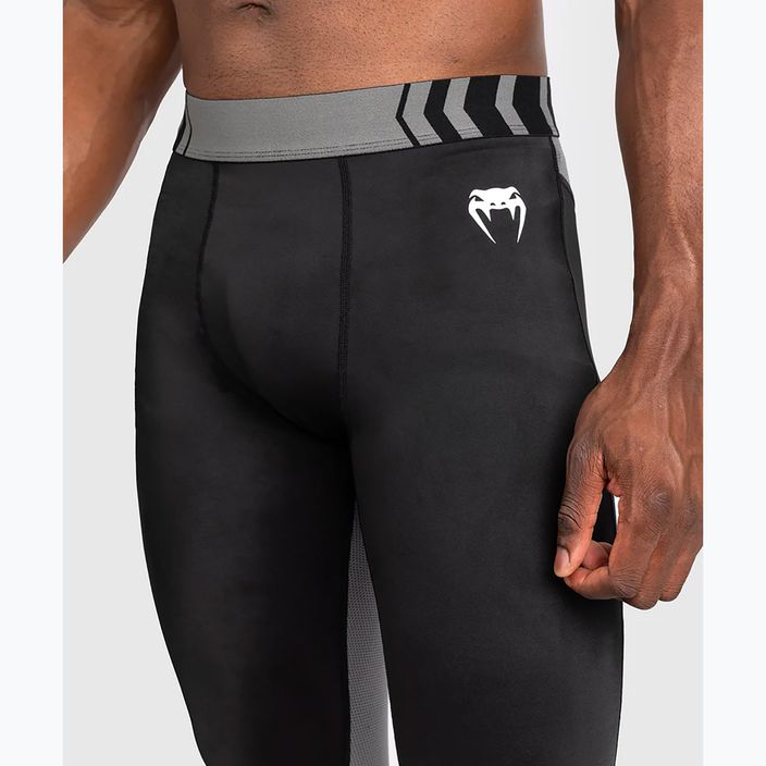 Leggings da allenamento da uomo Venum Tempest Spats nero/grigio 4