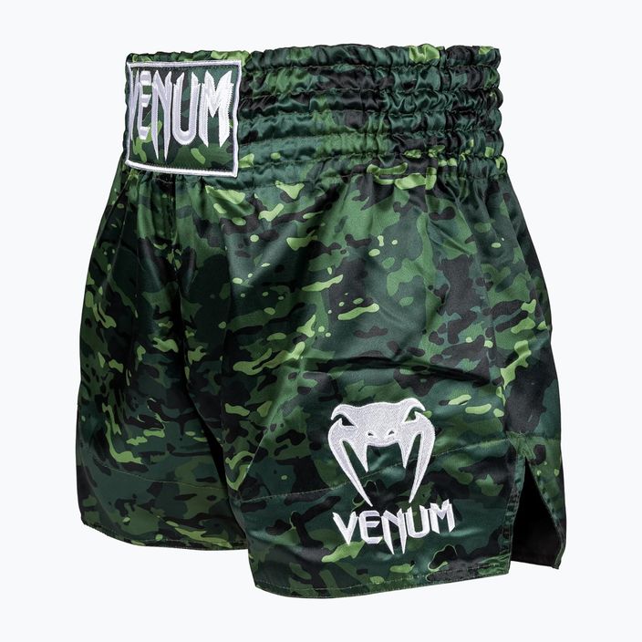 Pantaloncini da allenamento Venum Classic Muay Thai da uomo nero/foresta mimetica 3