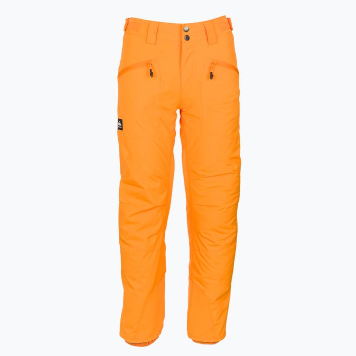 Pantaloni da snowboard Quiksilver Boundry arancione fuoco per bambino