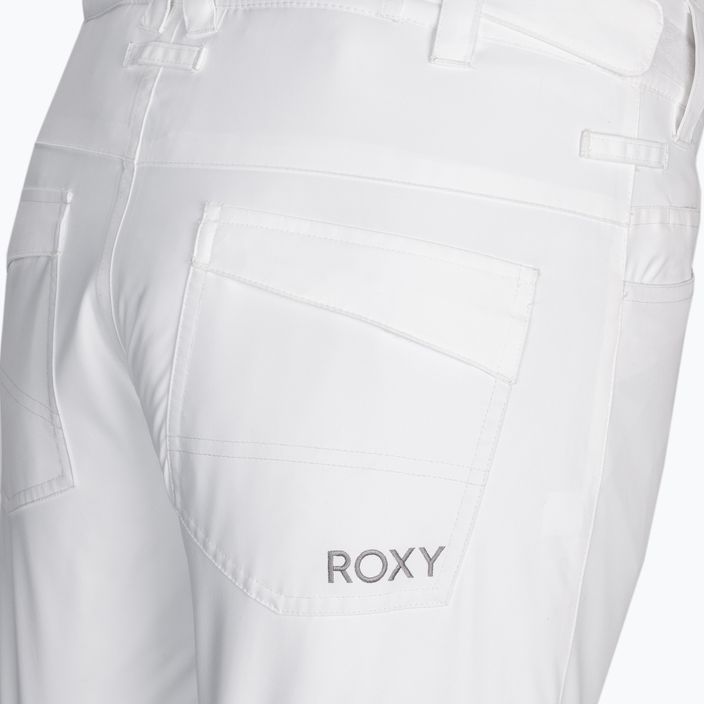 Pantaloni da snowboard da donna ROXY Backyard bianco brillante 9