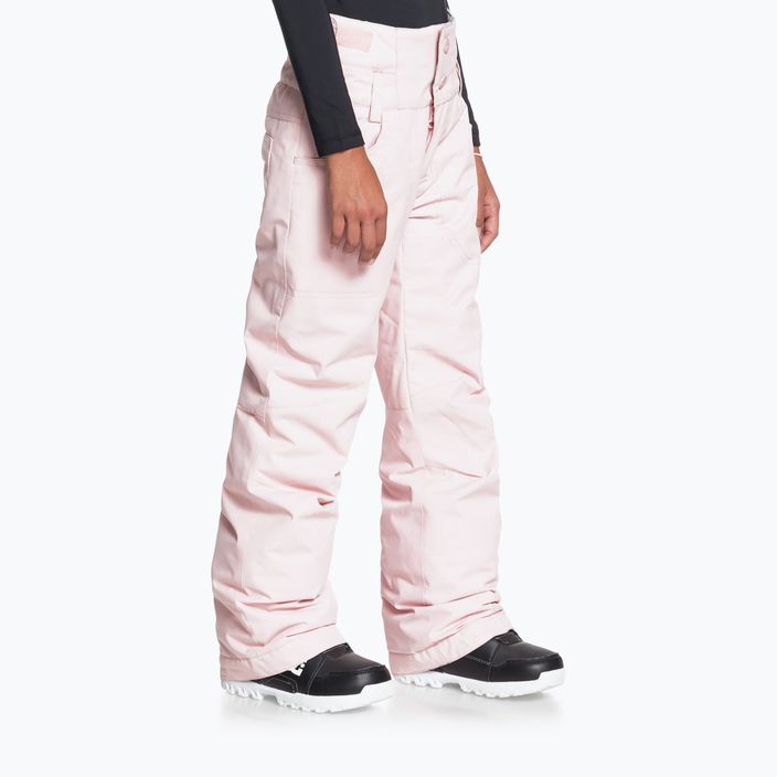 Pantaloni da snowboard per bambini ROXY Diversion rosa cipria 6